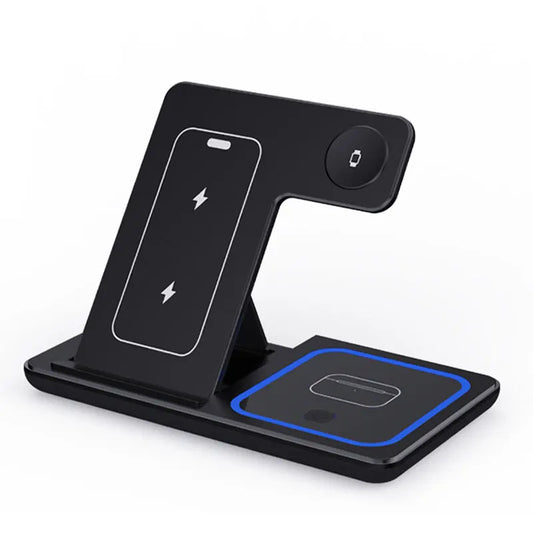 3-in-1 Wireless Charging Station - Fast, Safe, and Organized